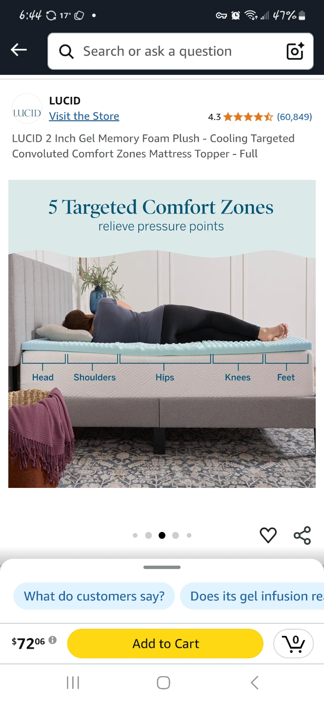 Full sized cooling mattress pad - photo 2