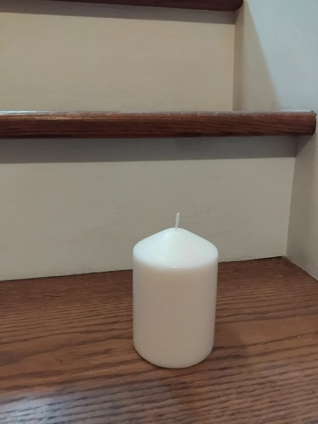 Two White Pillar Candles image indicator(3)
