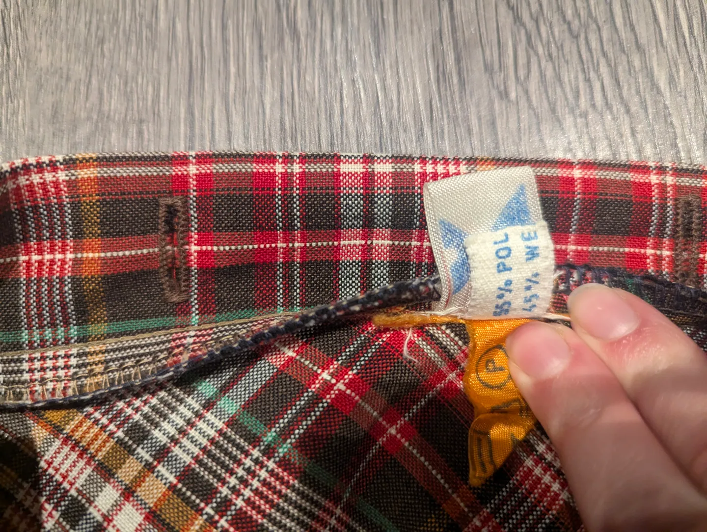 Vintage Plaid A-Line Skirt with Pockets image indicator(5)