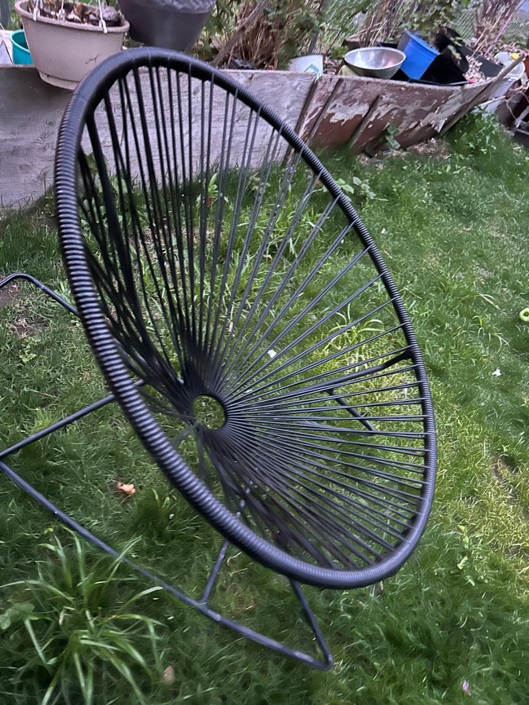Black Rocking Chair outdoor egg chair
