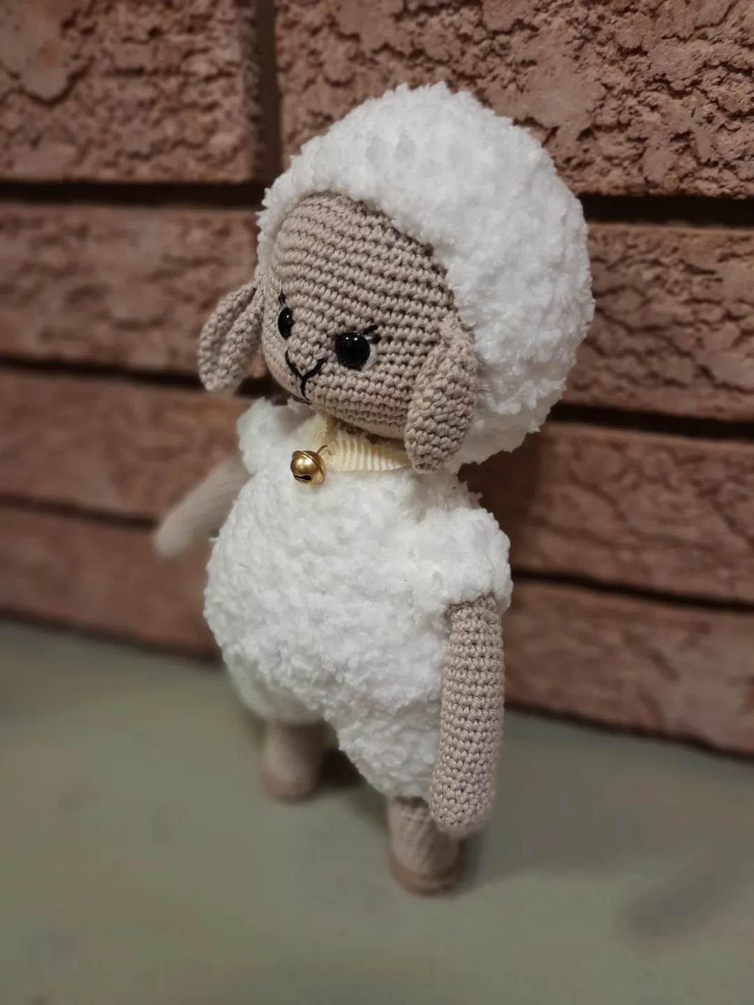 Cute Handmade Crochet Lamb Toy image indicator(3)