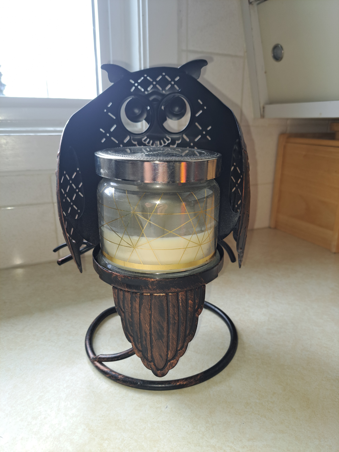 Metal Owl Candle Holder - photo 3