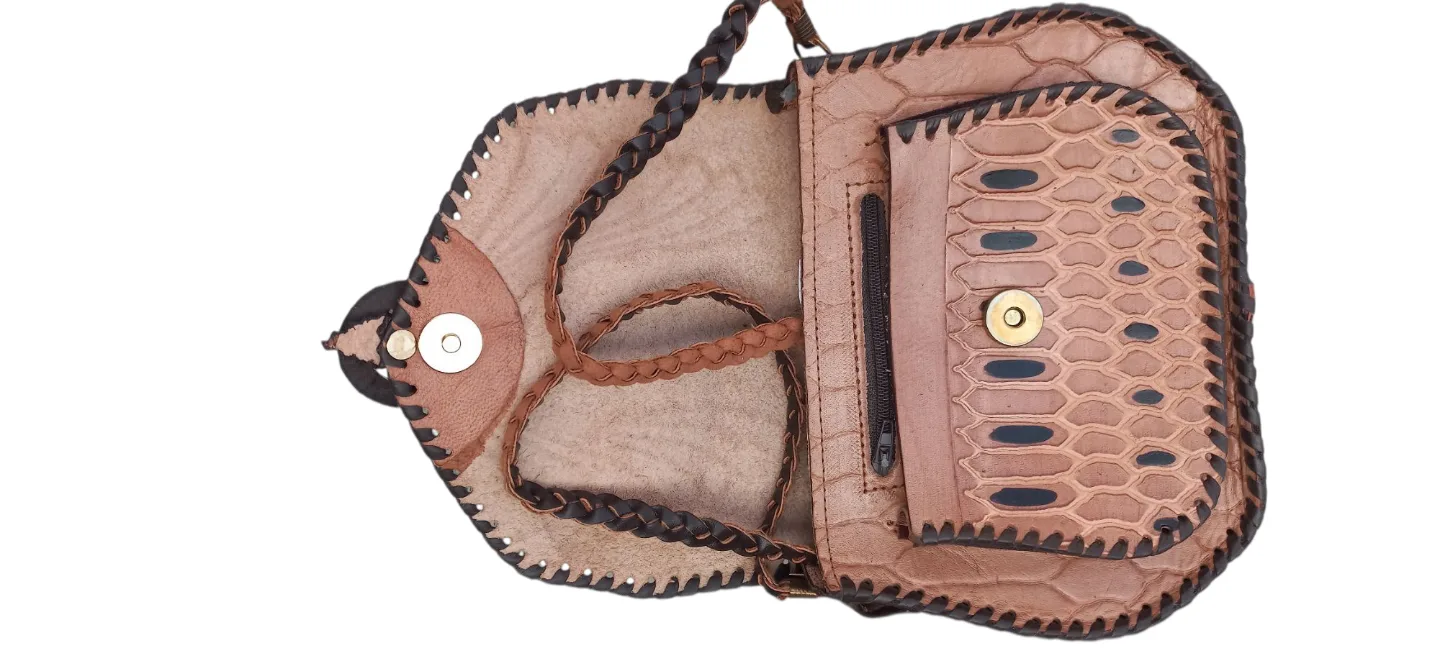 Hand-tooled Leather Crossbody Bag image indicator(3)