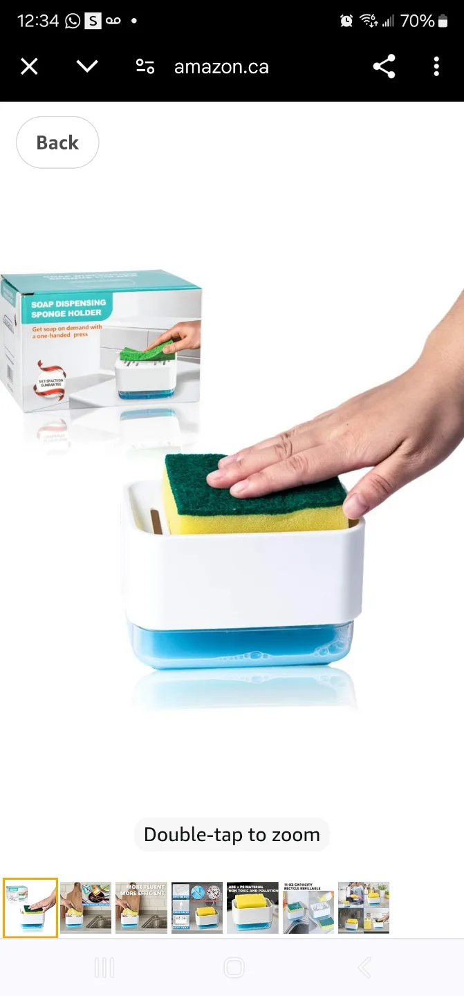 Beautrayn Soap Dispensing Sponge Holder thumbnail