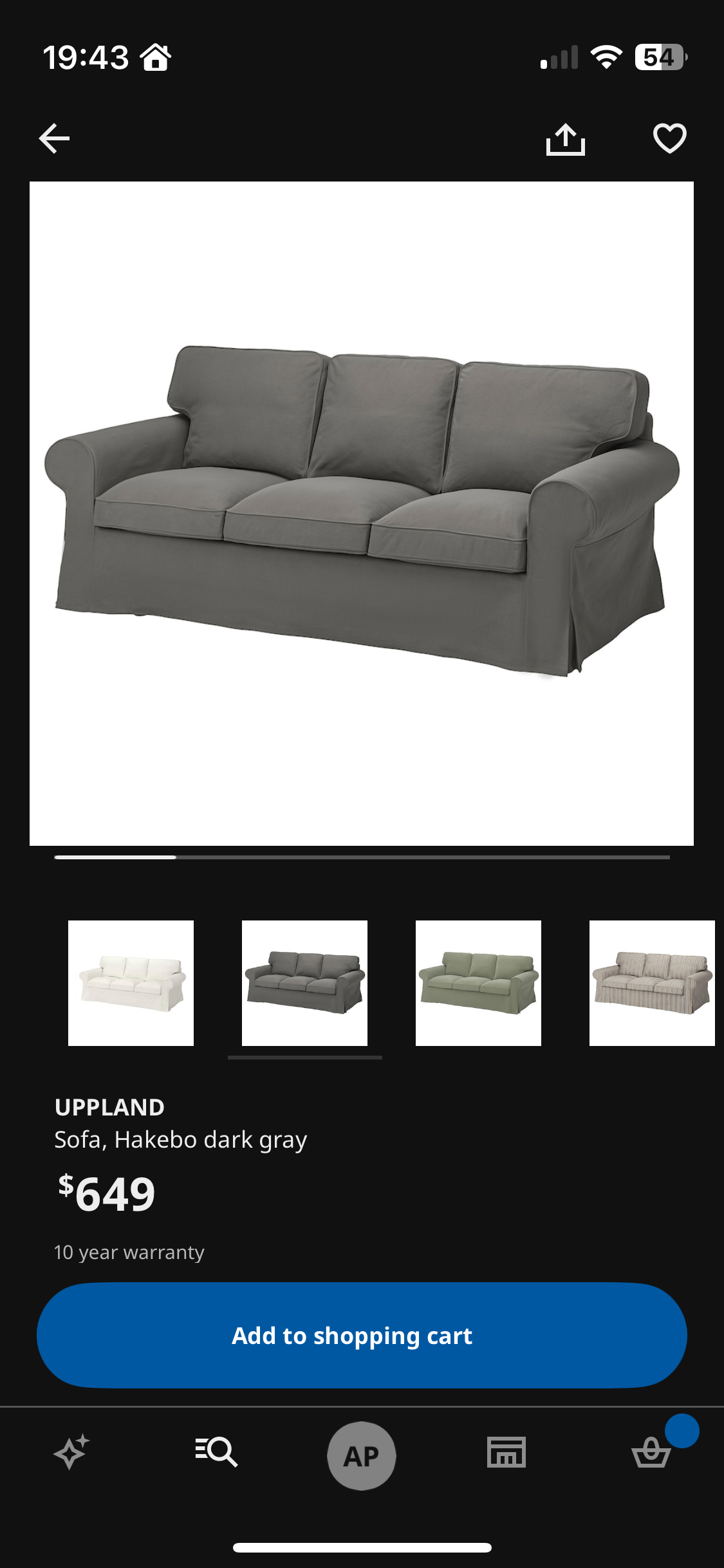 IKEA uppland couch