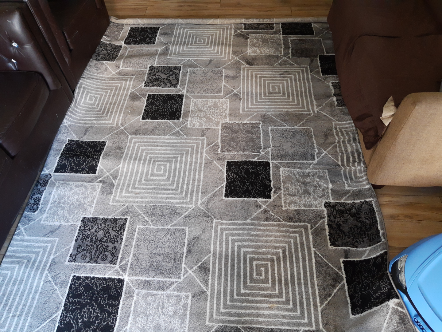 Orient Ontario Area Rug - Grey/Black Geometric Design - photo 5