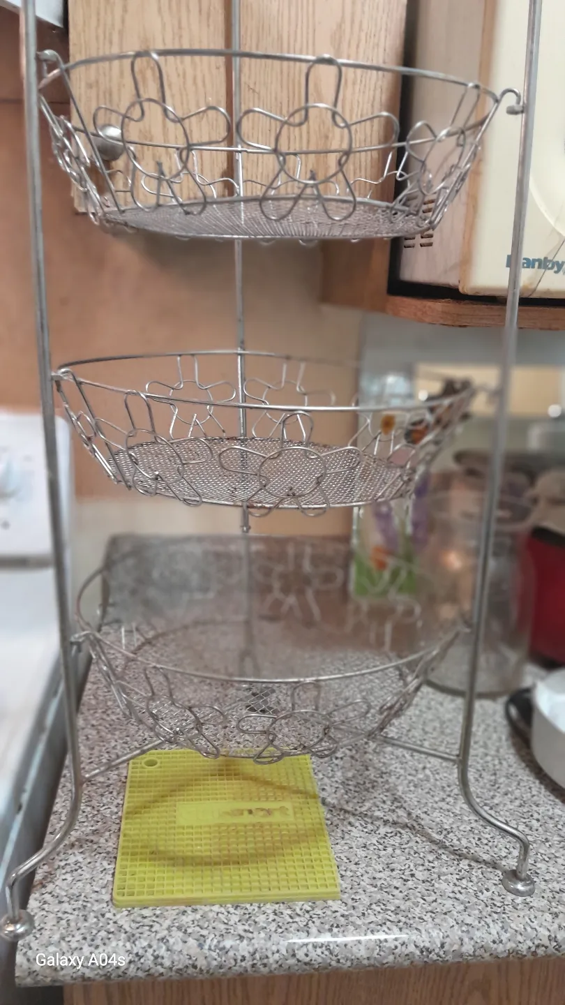 Three-Tiered Wire Basket Stand image indicator(3)