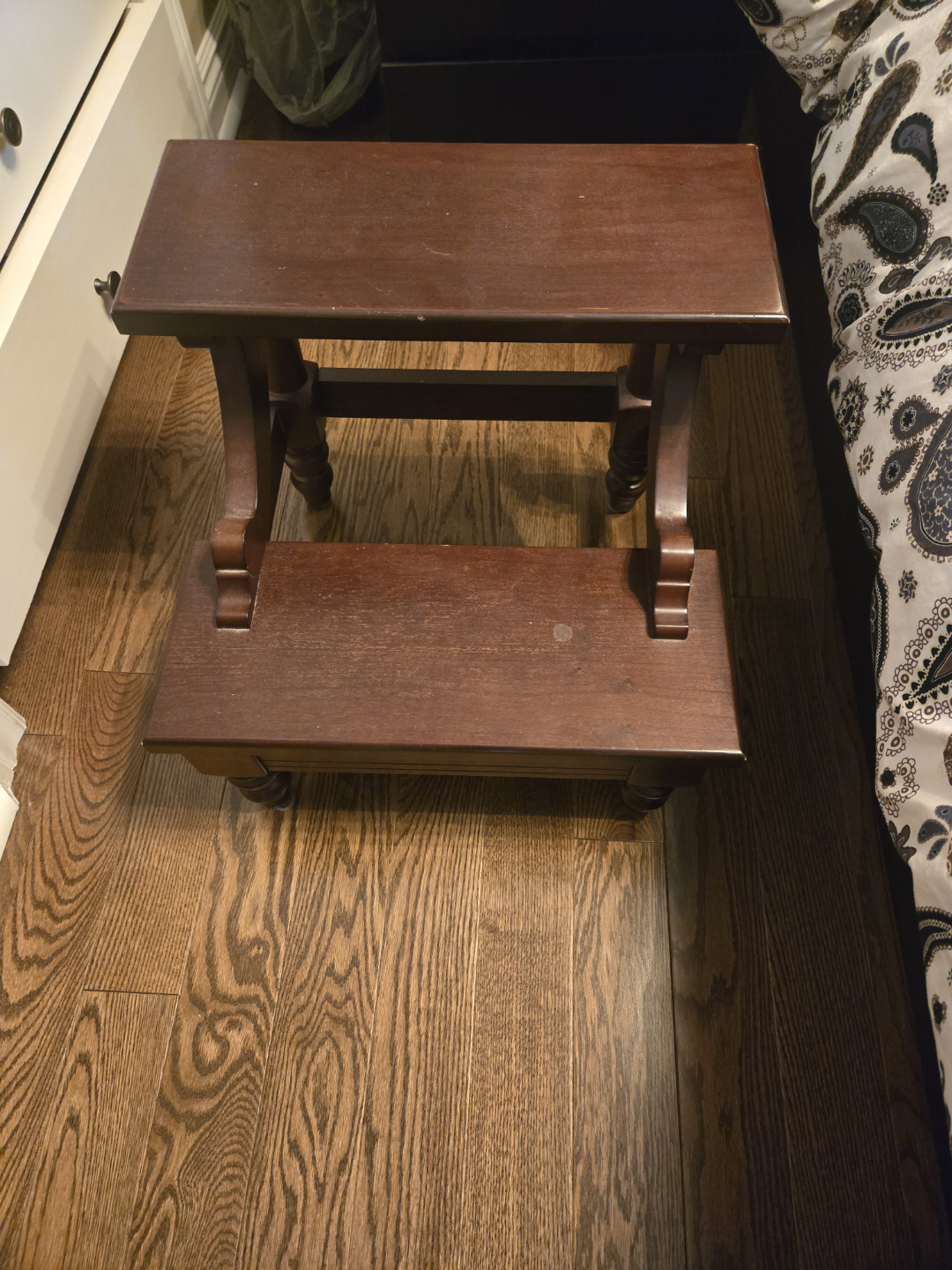Wooden Two-step Bed Stool - photo 3
