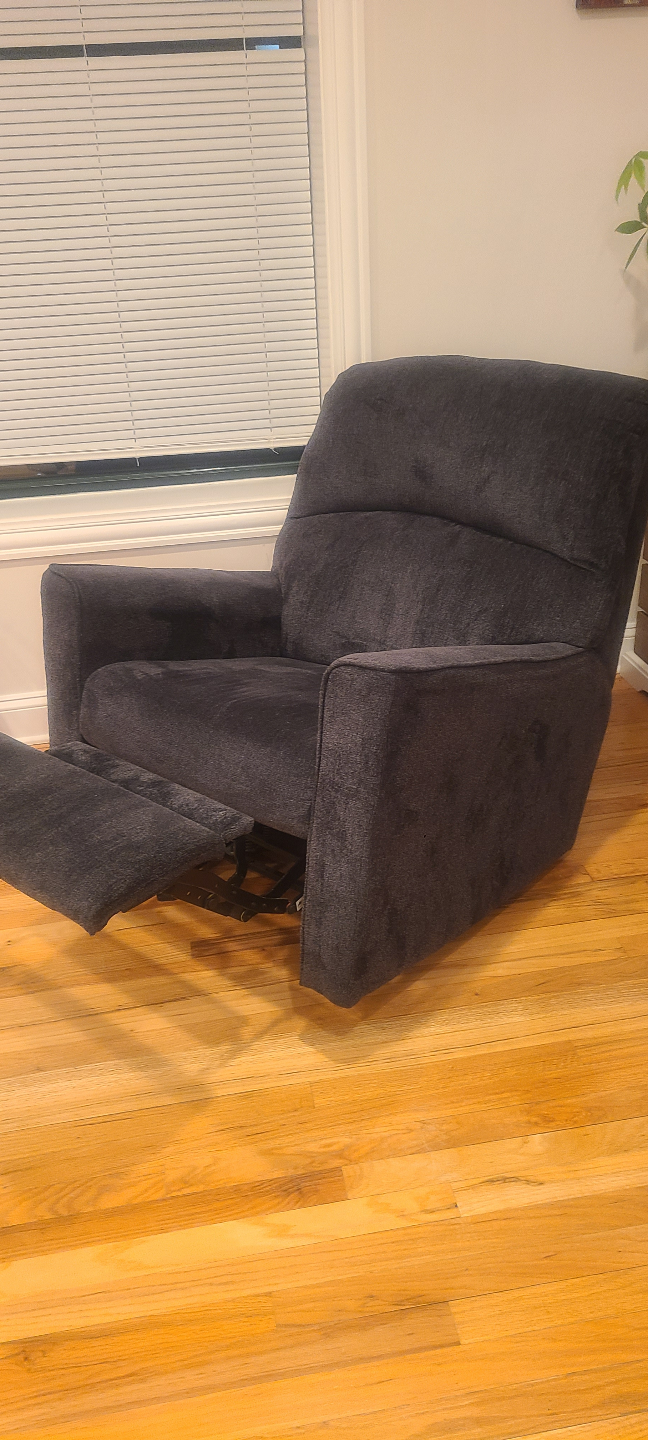 Reclining Chair - Dark Gray Fabric - photo 2