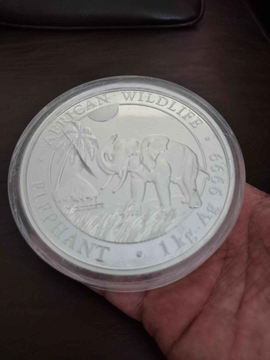 1 Kg Silver Coin: Somali Republic & African Wildlife Elephant