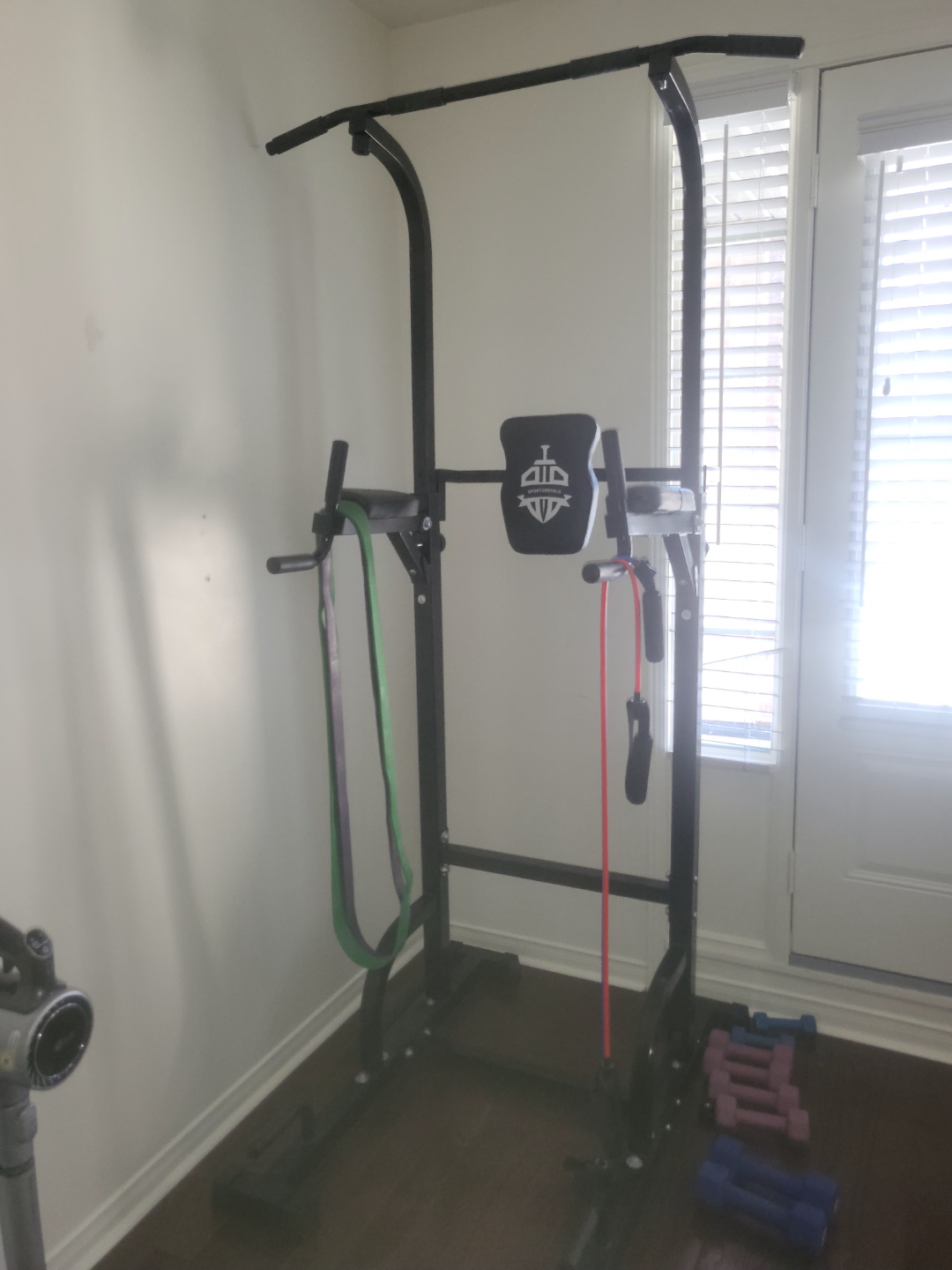 Power Tower Dip Station Pull-Up Bar