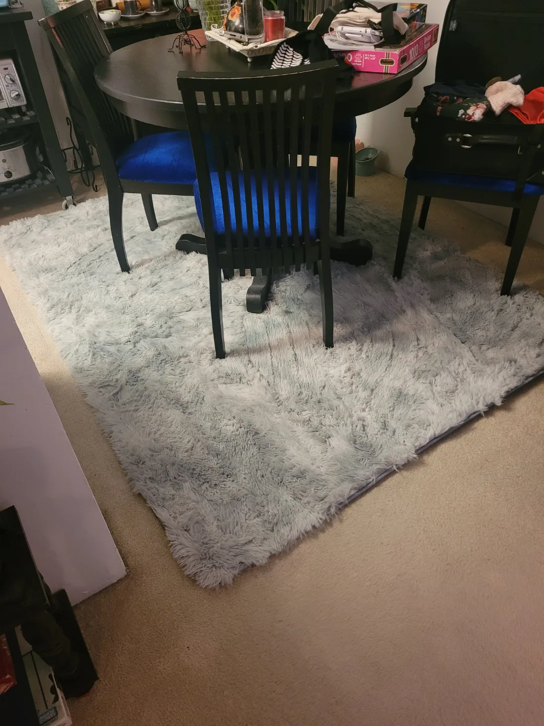 Fluffy Grey Rug 5 X 7 thumbnail