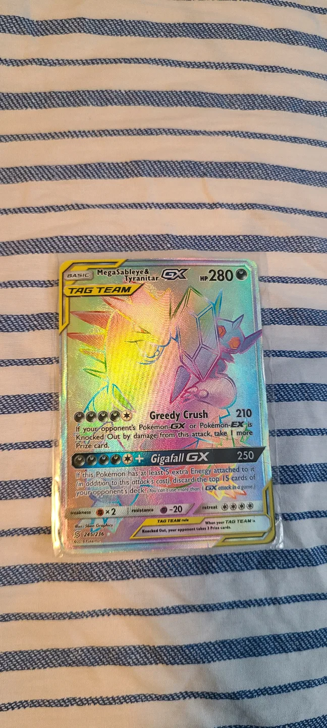 Pokemon Card - Mega Sableye & Tyranitar GX - Tag Team thumbnail