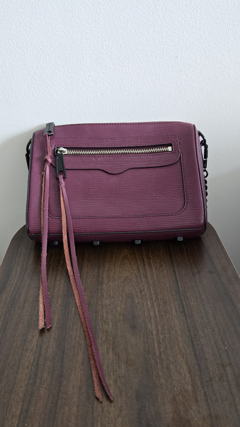 Rebecca Minkoff Chain Crossbody Bag Burgundy