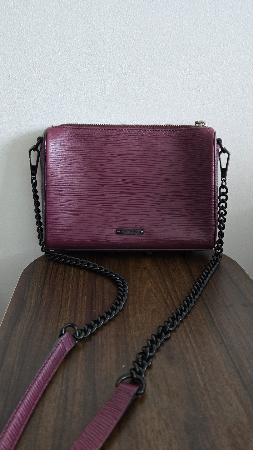Rebecca Minkoff Chain Crossbody Bag Burgundy - photo 2