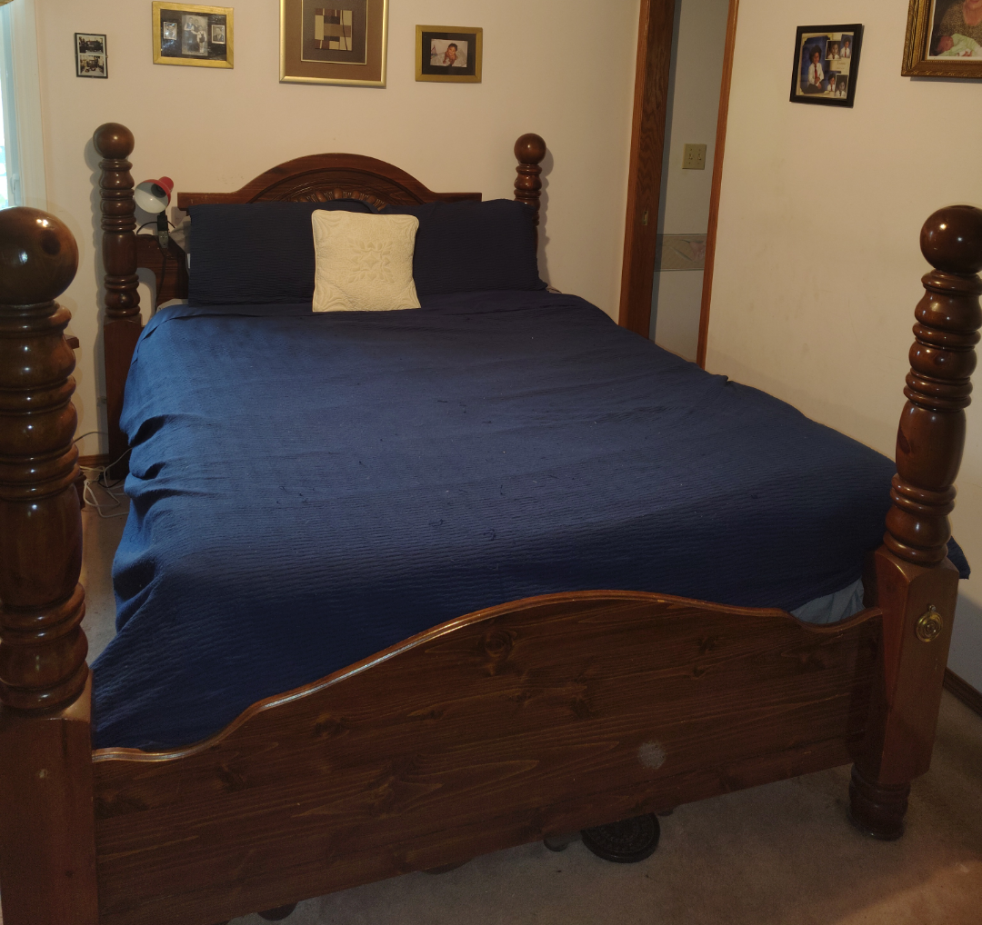 Dark Brown Wooden Bedroom Set