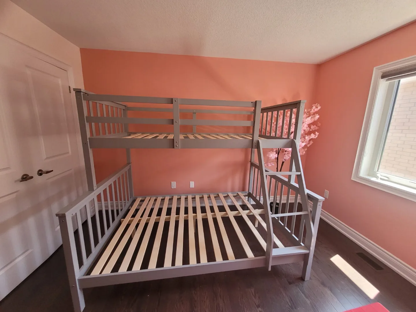 Grey Twin over Full Bunk Bed warehouse sale thumbnail