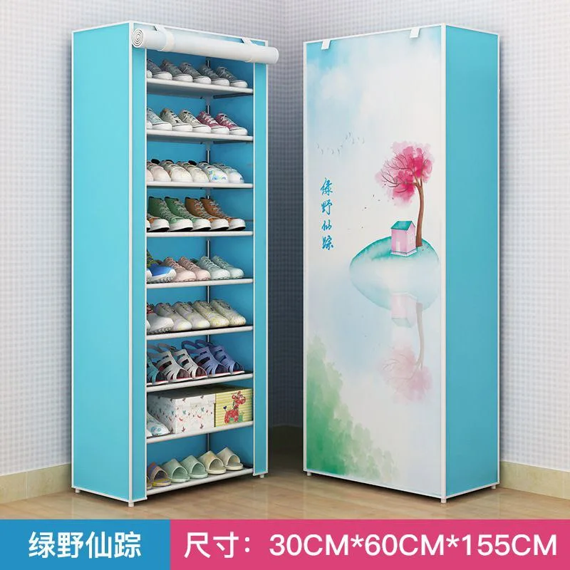 Fabric 10-Tier Shoe Rack  clearance sale image indicator(3)