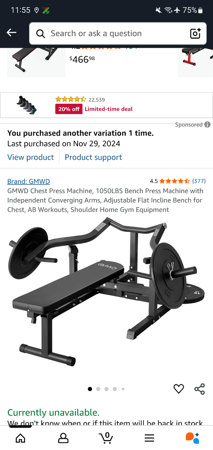 Brand New GMWD Chest Press Machine in Box - photo 4