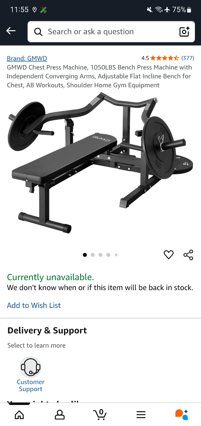 Brand New GMWD Chest Press Machine in Box - photo 5