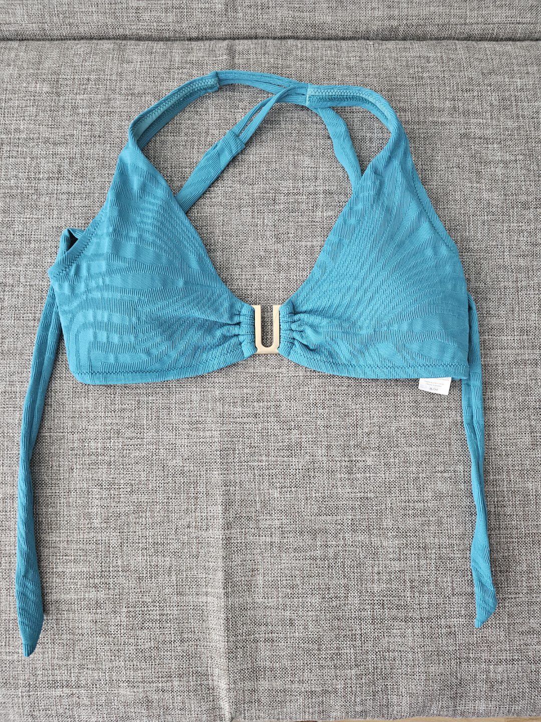 Teal Bikini Top - Adjustable Straps