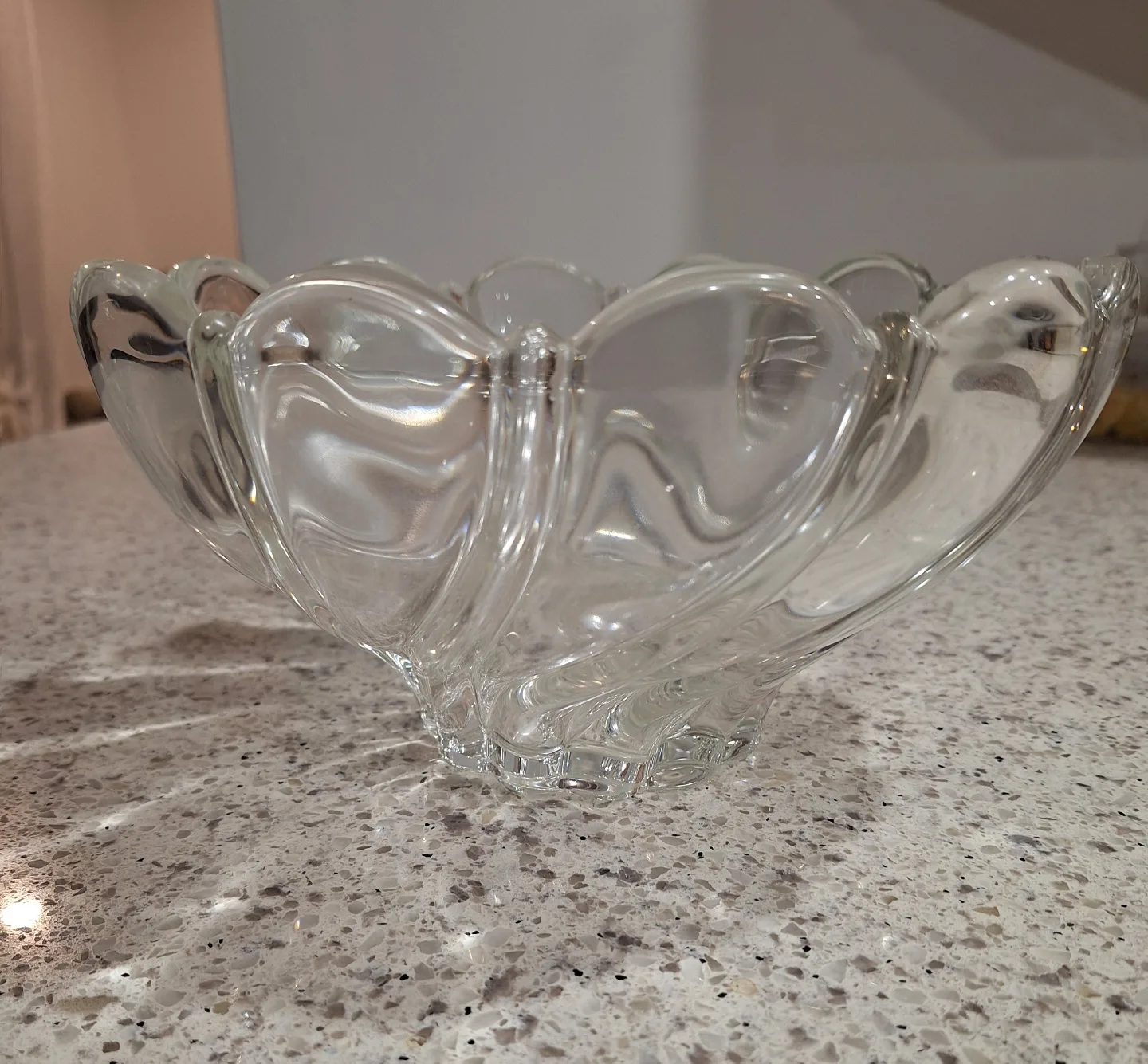 Vintage Clear Crystal Bowl thumbnail