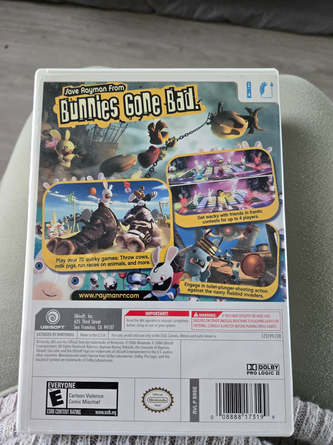 Rayman Raving Rabbids Wii Game image indicator(2)