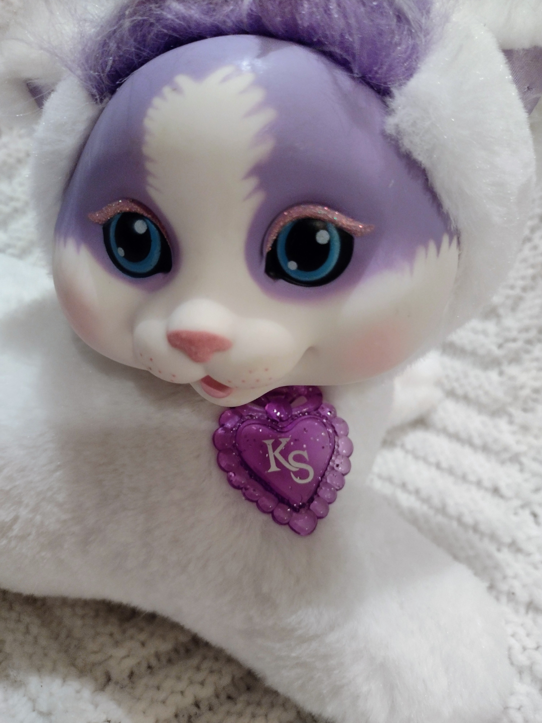 Kitty Surprise 2016 White And Purple Plush With 3 Kittens - photo 3