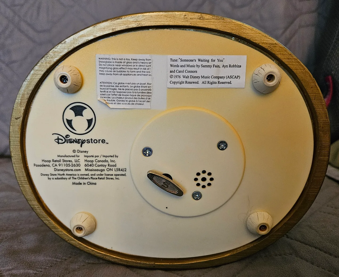 Rescuers Disney Musical SnowGlobe 30th Anniversary Rare image indicator(3)