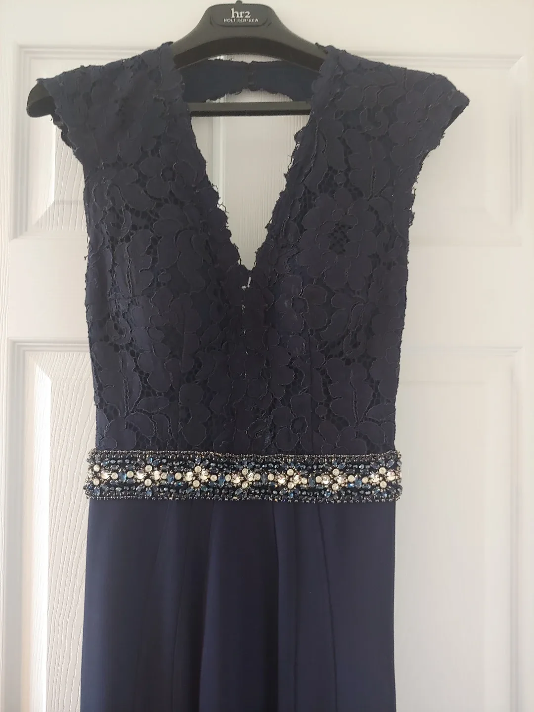 Beautiful Jovani Navy Blue Lace Evening/Prom gown image indicator(2)