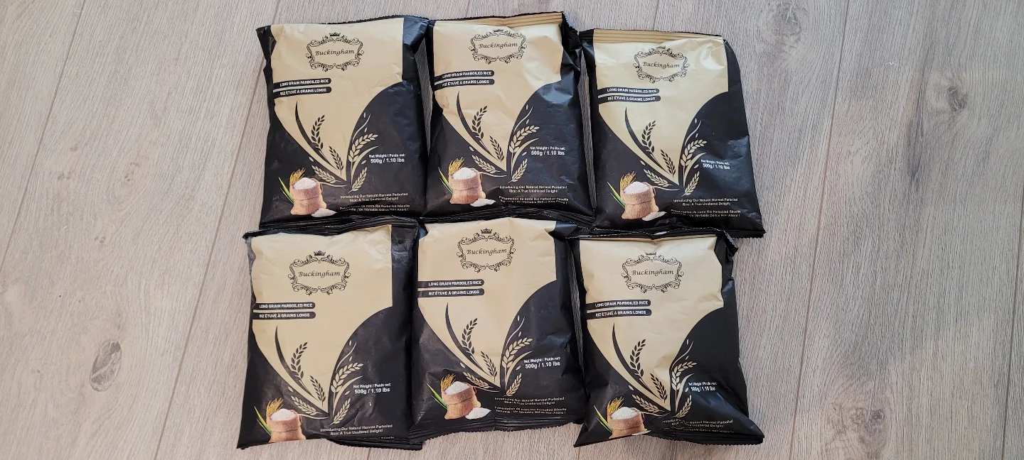 Six bags of Buckingham Long Grain Parboiled Rice thumbnail