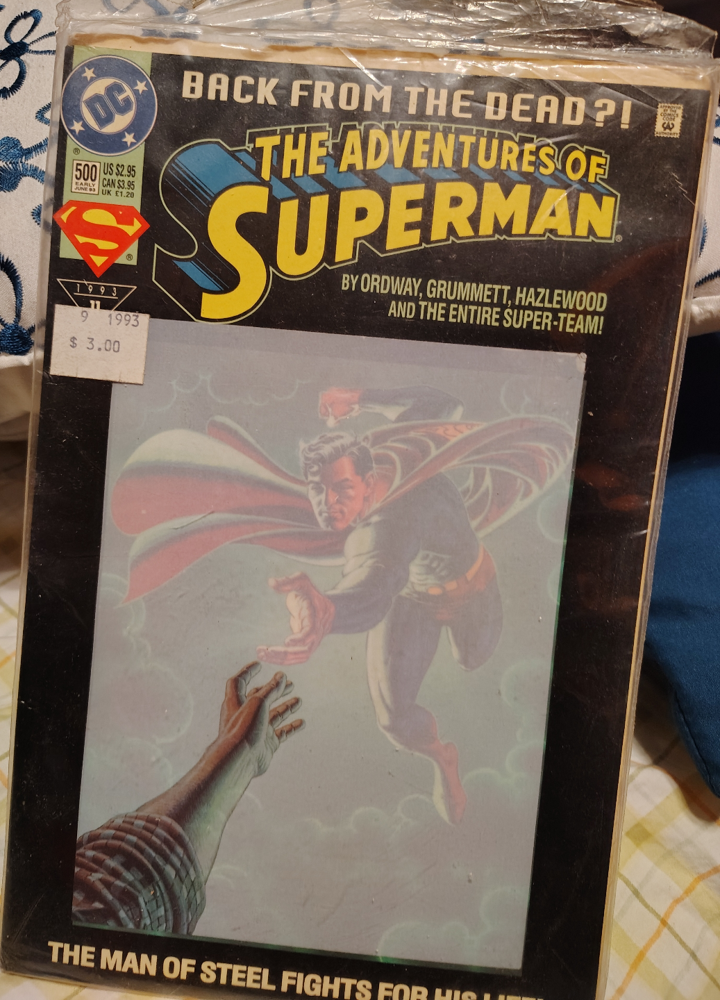 The Adventures of Superman #9 Comic Book - 1993