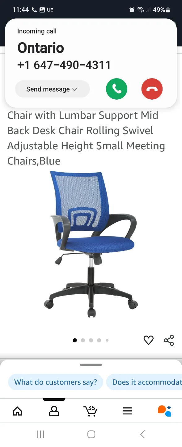 Ruesleag Ergonomic Mesh Office Chair thumbnail