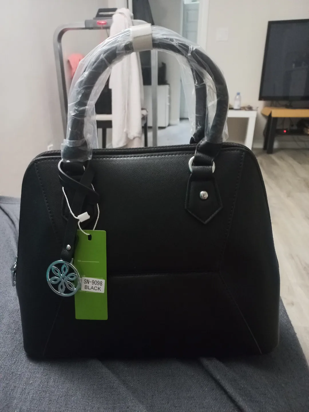 New Black Satchel Handbag image indicator(2)