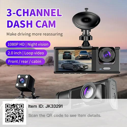 3-Channel  Dash Cam with 100 gb , pick Scarborough or oshawa thumbnail