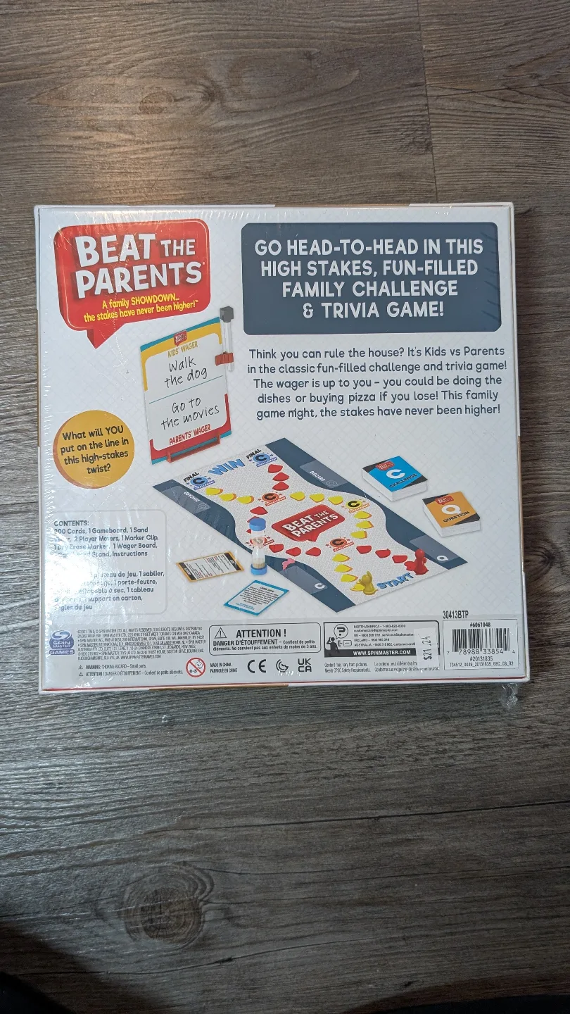 Brand New Beat the Parents Board Game! (ages 6+) image indicator(4)