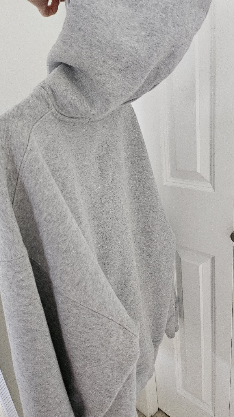 Brandy melville grey zip up hoodie - photo 3