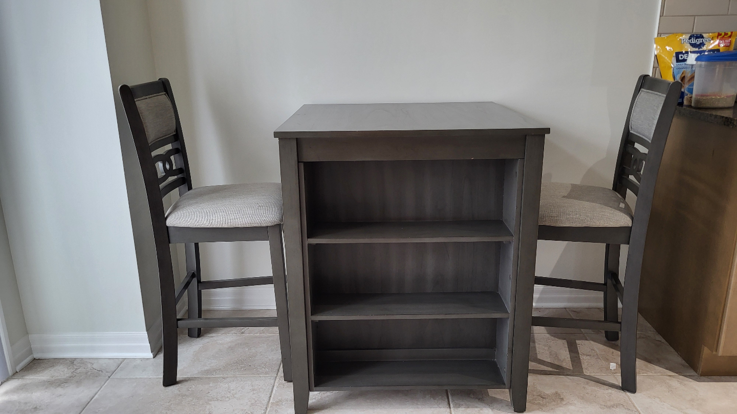 Kitchen Island Table with Two Chairs - photo 3