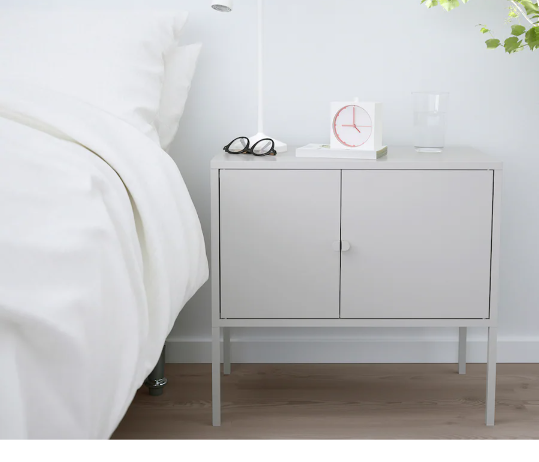Ikea Lixhult Metal Nightstands/cabinets (4)