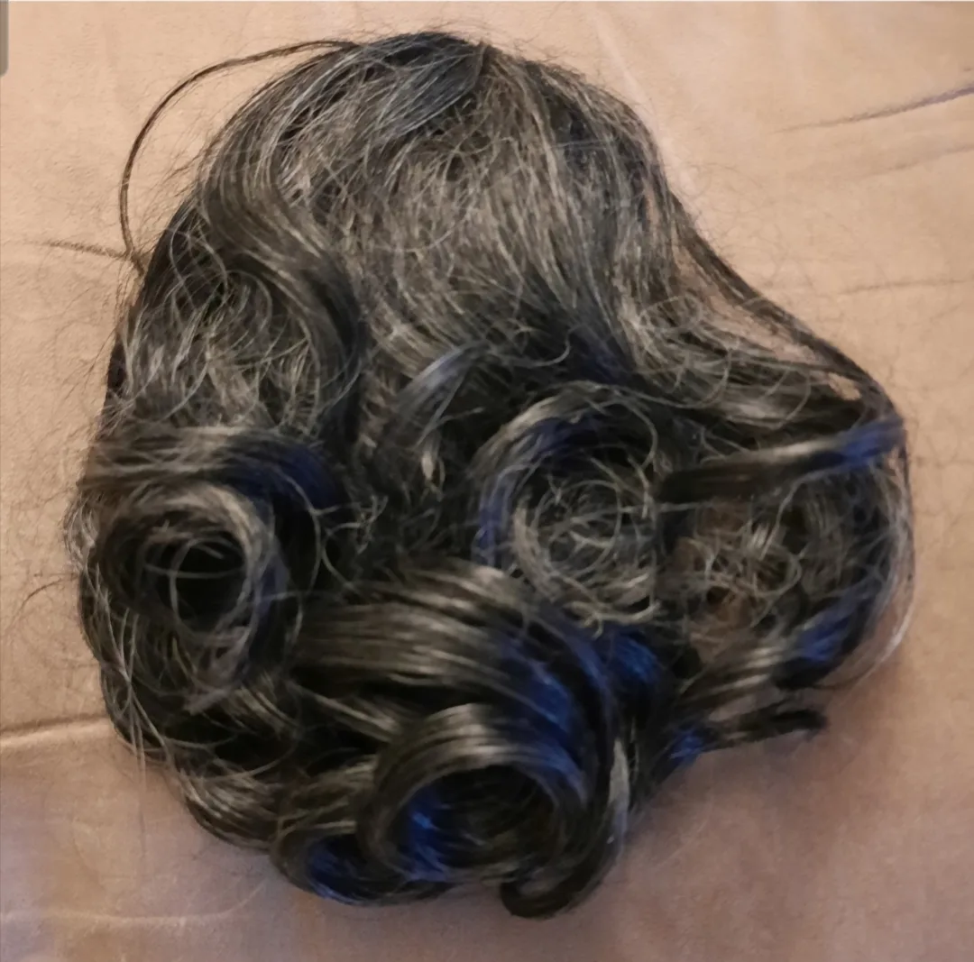 Grey and Black Clip-in Hair Piece thumbnail