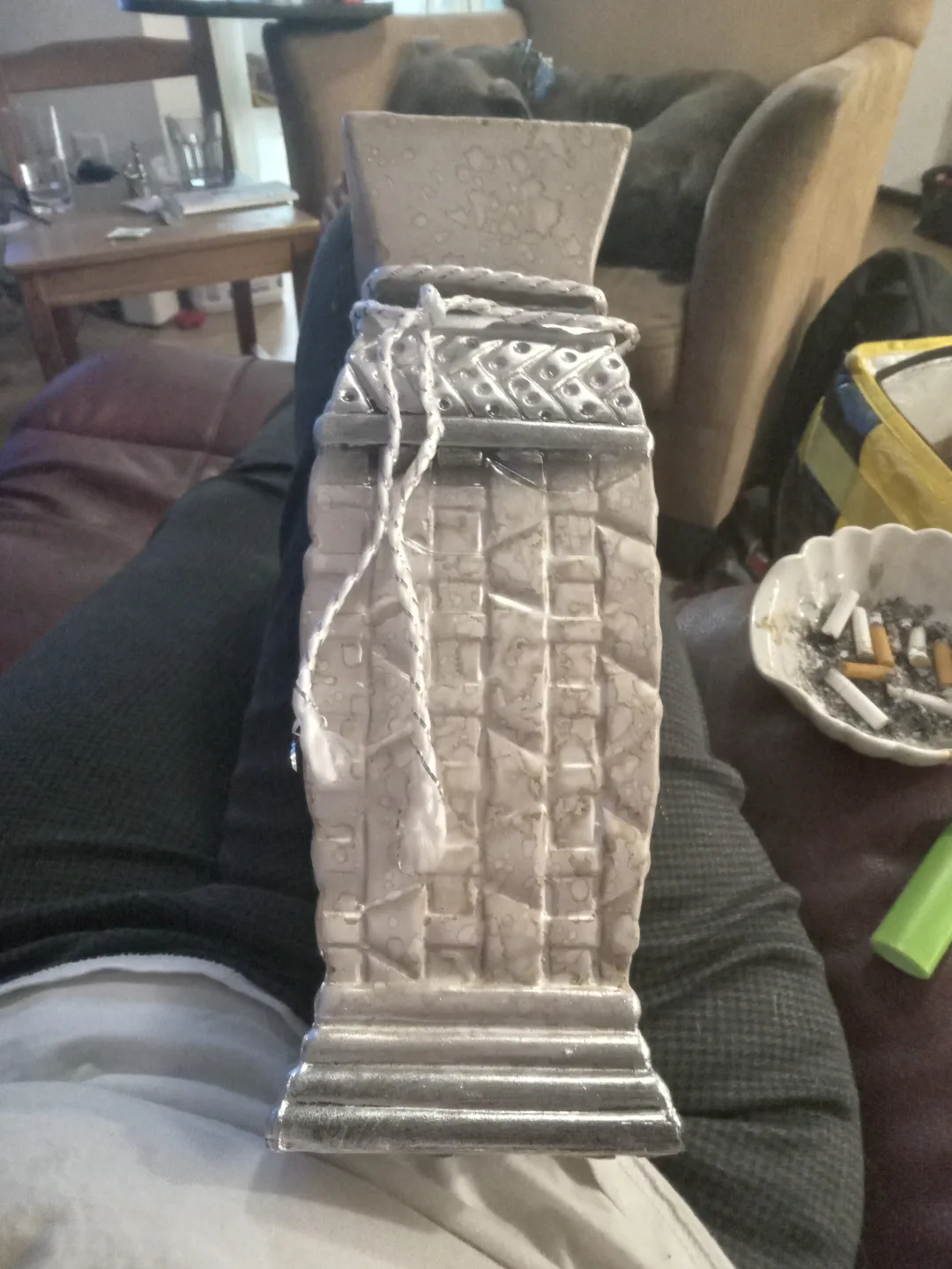 #Freecycle Ornate Ceramic Vase thumbnail