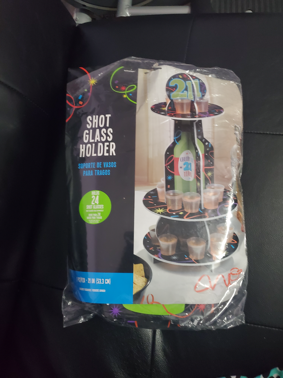21st Birthday Shot Glass Holder & Decorations - photo 3