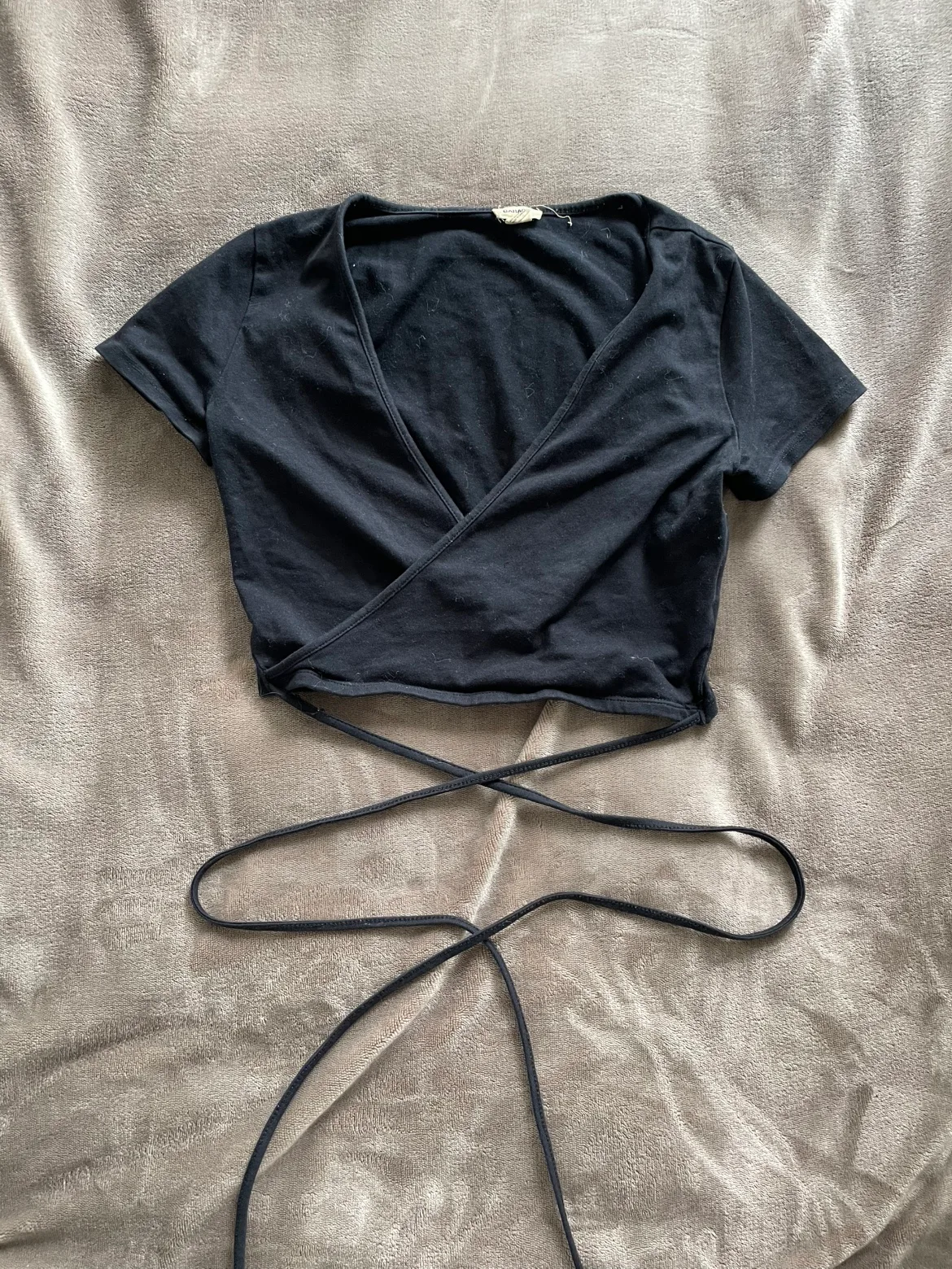 Black Wrapover Shirt thumbnail