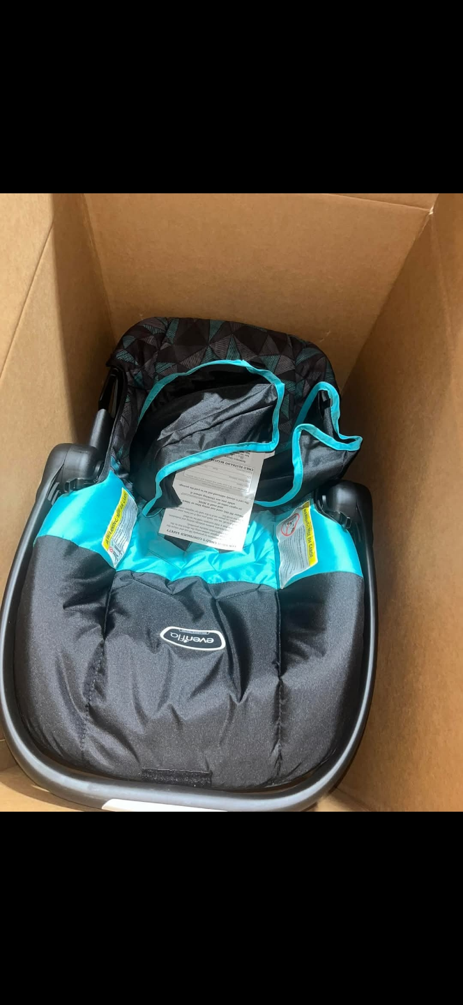 Evenflo Infant Car Seat - Teal/Black