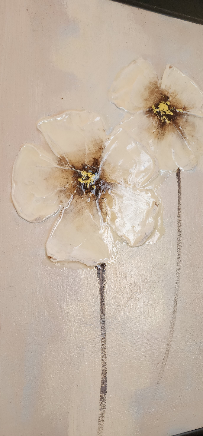 Good Quality!!! Beautiful Framed Floral Painting - photo 5