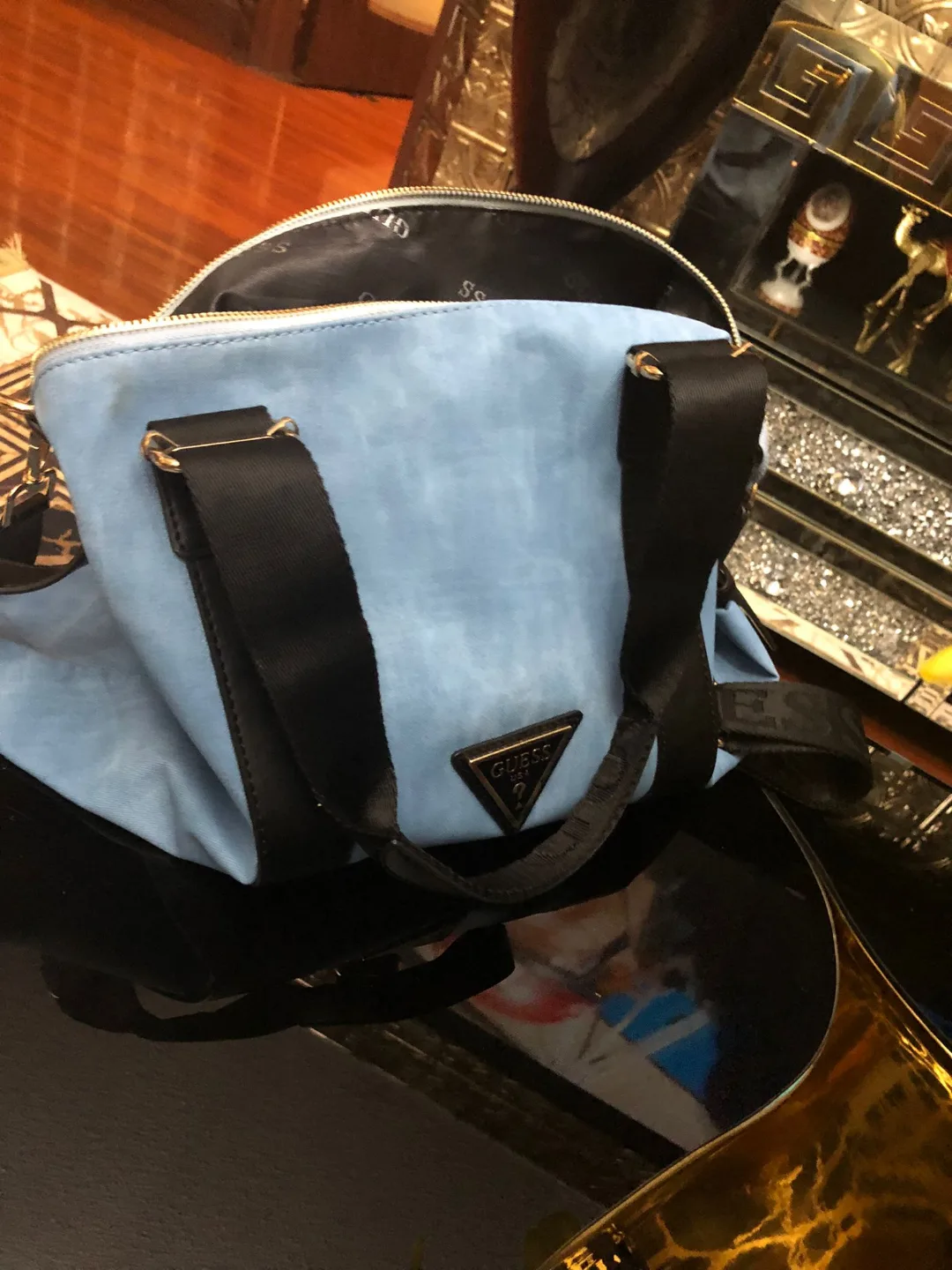 Guess light blue jeans  handbag thumbnail