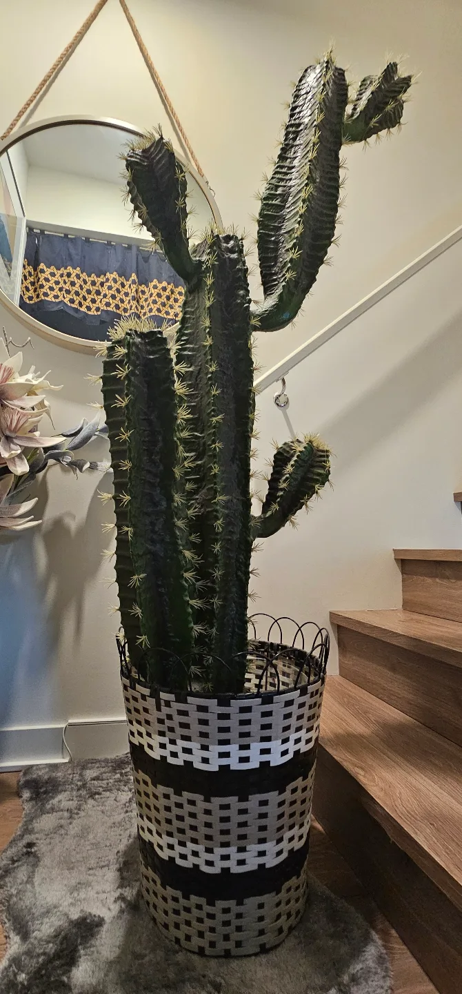Large Artificial Cactus in Decorative Planter thumbnail