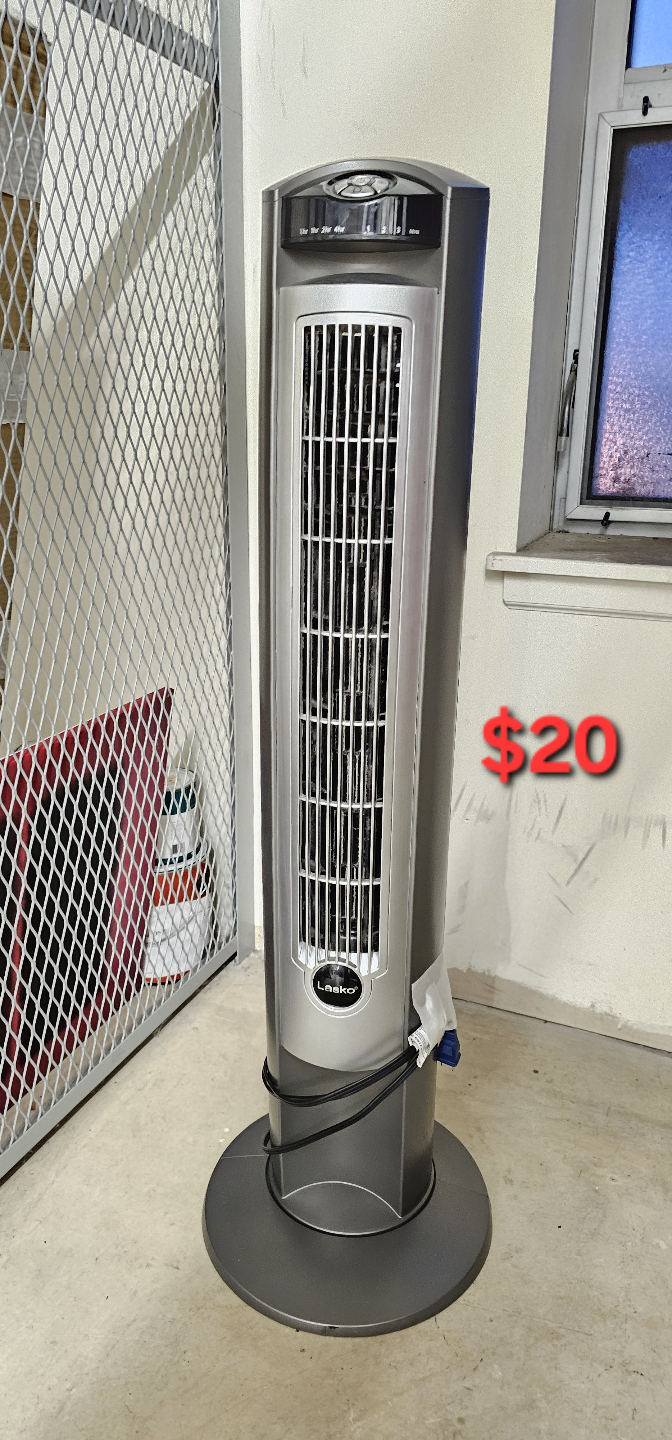 Lasko 42" Wind Curve Tower Fan with Ionizer