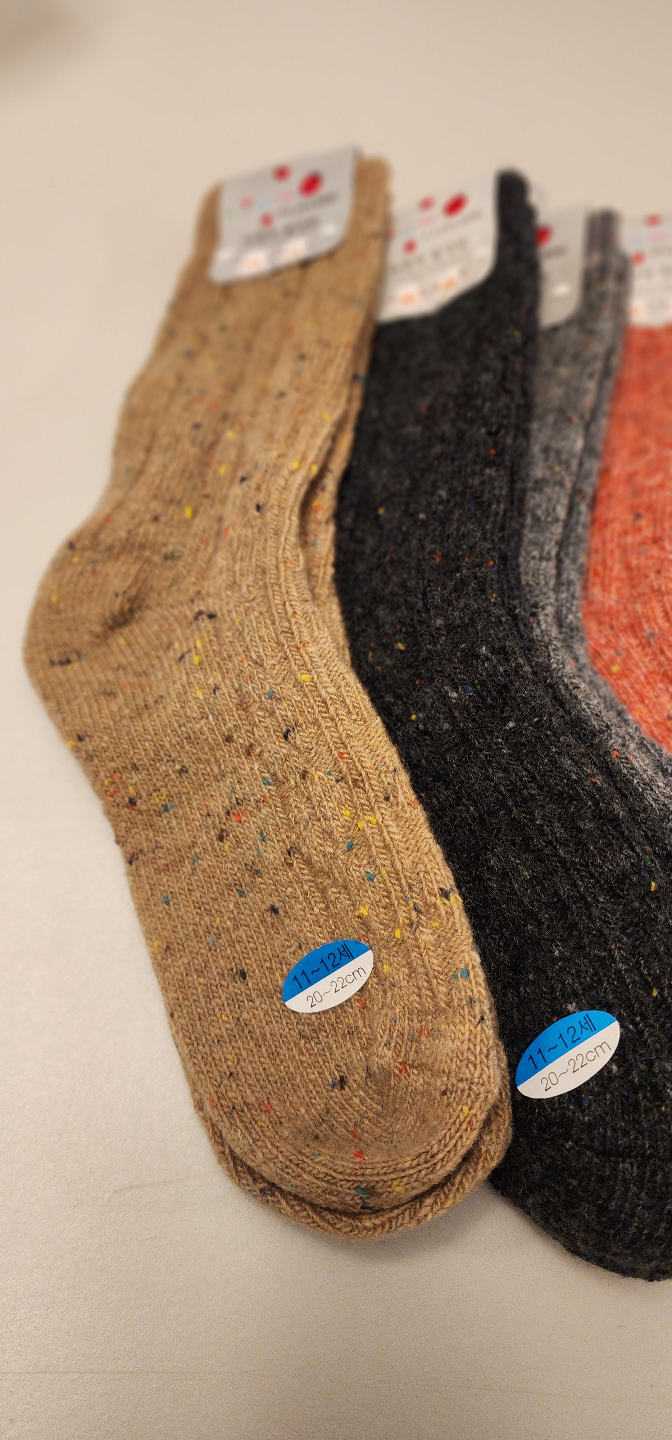 Five Pairs of Speckled Knit Crew Socks - photo 2