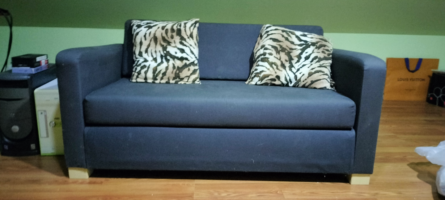 Dark blue Futon Sofa Bed - photo 2